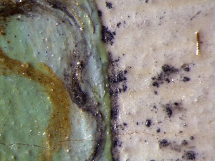 Començament automàtic d'un retrat de Gala, (La lupa binocular ens permet apropar-nos i veure el traç del grafit preparatori), C.1933 © Salvador Dalí, Fundació Gala-Salvador Dalí, Figueres, 2025