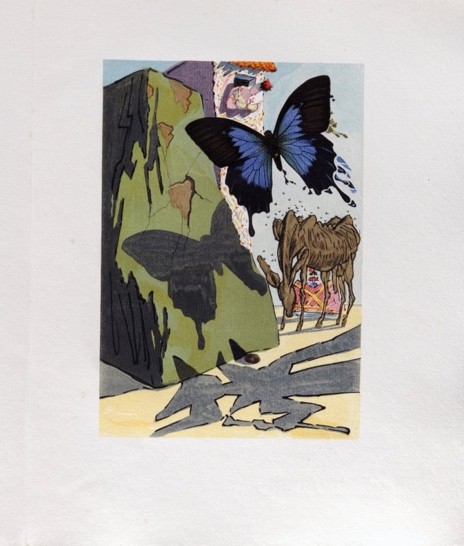 Gravure ‘sans titre’ de l’ensemble Le Tricorne publié en 1959 © Salvador Dalí, Fondation Gala-Salvador Dalí, Figueres, 2025