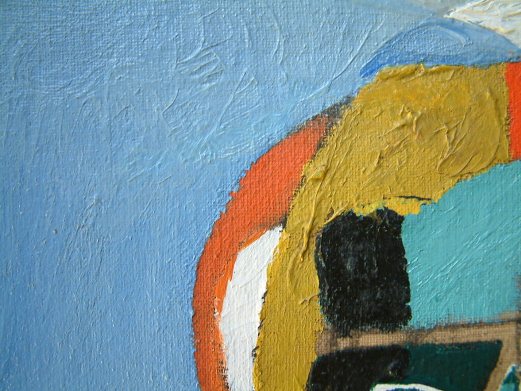 Taula davant el mar Homenatge a Eric Satie (Després de la restauració l’estrip queda consolidat i reintegrat estèticament), 1926 © Salvador Dalí, Fundació Gala-Salvador Dalí, Figueres, 2025